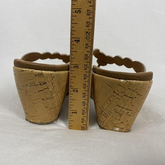 Skechers Beverlee Bizzy Babe Wedge Sandal Womens 10 Brown Rhinestone Luxe Foam - Picture 7 of 14